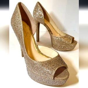 Elegant Gold Heels